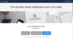 Desktop Screenshot of hollerback.com